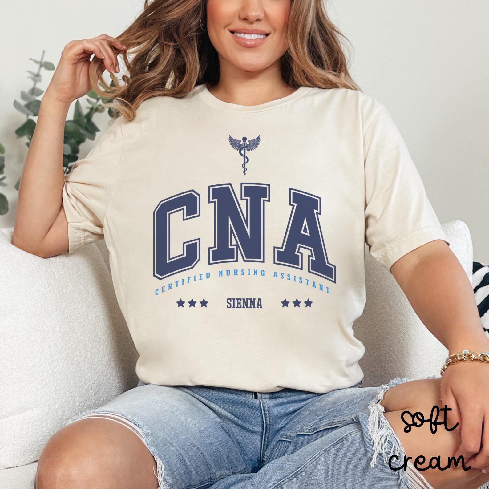 専用　　Cna様 Custom CNA Shirt, Personalized Certified Nursing Assistant Shirt