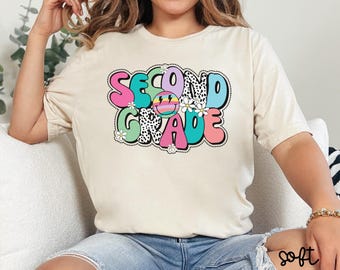Second Grade Shirt, 2nd Grade Teacher Shirt, 2nd Grade Shirt, Kids Back to School Shirts, First Day of Second Grade, Second Grade Tee, Z099