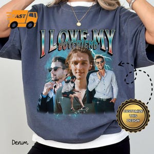 Ich liebe meinen Freund Shirt, benutzerdefinierte Bootleg Rap T-Shirt, ich liebe meinen Freund Shirt, Paare Shirts, personalisierbar, ich liebe meinen Freund, Freundgeschenk, X207