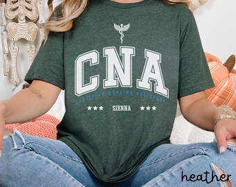 Custom CNA Shirt, Personalized Certified Nursing Assistant Shirt