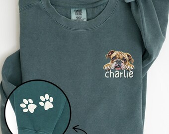 Benutzerdefinierte Französische Bulldogge Sweatshirt, personalisierte Frenchie Rundhalsausschnitt, Hund Mutter Pullover, Bulldogge Shirt, Haustier Liebhaber Geschenk, Frenchie Sweatshirt, C334