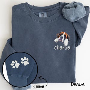Personalized Saint Bernard Name Sweatshirt, Saint Bernard Dog Mom Shirt, Saint Bernard Lover Shirt, St Bernard Mom Gift, Bernie Dad ,C339