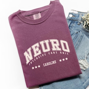Personalized Neuro ICU Shirt, Custom Neuroscientist Shirt, Neuro ICU Nurse Graduation Gifts, Neurology Brain Doctor Shirt, Neuroscience X174