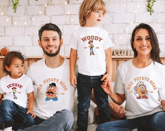 Camiseta de Toy Story, camiseta familiar de Disney, camiseta de Buzz Lightyear, camiseta del Sheriff Woody, camisetas de personajes de Toy Story, fiesta de Toy Story, D064