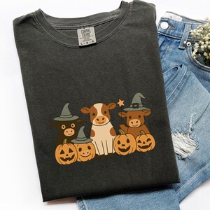Comfort Colors® Ghost Cows Halloween Shirt, Halloween Cow Shirt, Western Halloween Shirt, Cow Lover Gift, Halloween Tee, Spooky Season, X356