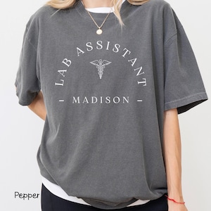 Custom Name Lab Assistant Shirt, Medical Lab Science Shirt, Lab Tech Team Shirt, Med tech Shirt, Lab Scientist Med Lab Shirt, Lab Crew, X154