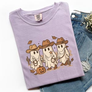 Cowboy Ghost Halloween Shirt, Funny Ghost Cowboy Tee, Halloween Graphic Tee, Spooky Cowboy Shirt, Halloween Ghost Tee, Western Ghost, X900