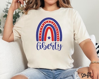 Camiseta de la Libertad Americana, Camiseta de la Estatua de la Libertad, Camiseta de la Libertad, Camiseta del 4 de Julio, Camiseta Patriótica de EE. UU., Camiseta Familiar del 4 de Julio, Z037