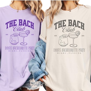 Custom Bachelorette Party Shirt, Luxury Bach, Bachelorette Merch, Bridal Party Gift, Personalized Wedding Tee, Vegas Bach Trip Shirt, , X427