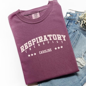 Respiratory Therapist Shirt, Custom Respiratory Therapist Shirt, RT Shirt, Lung Therapist Gift Shirt, Respiratory Nurse Gift, RT Gift, X163