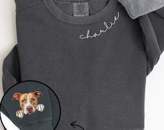 Custom Pit Bull Sweatshirt, Pitbull Mama Sweater, Pitbull Dog Mom T-Shirt, Pittie Lover Sweater, Pitbull Mom Gifts, Pitbull Owner Gifts,C319