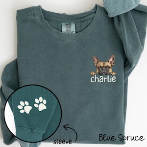 Custom French Bulldog Sweatshirt, Personalized Frenchie Shirt, Dog Mom Sweater, French BullDog Dad, Frenchie Sweatshirt, Pet Lover Gift,C320