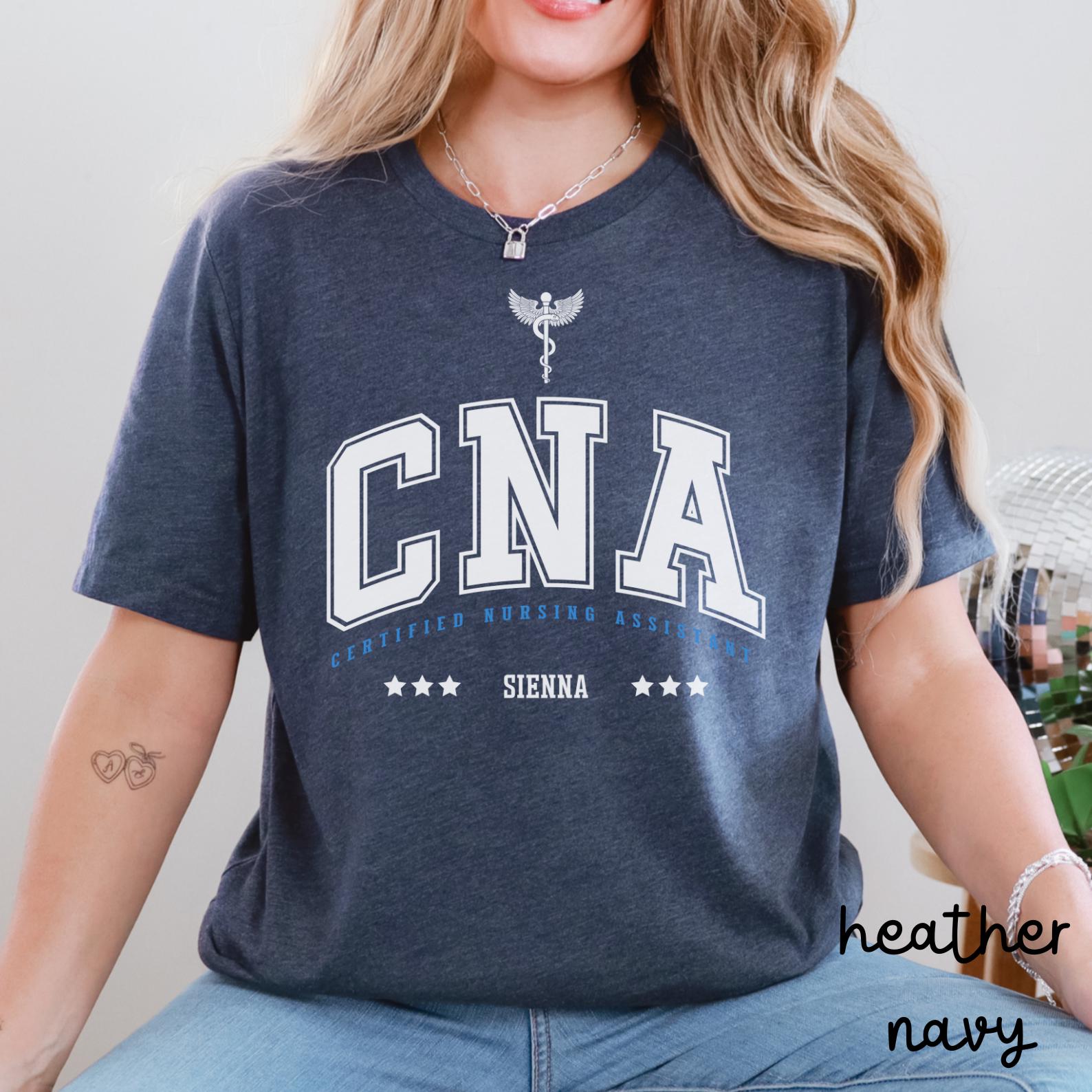 Custom CNA Shirt, Personalized Certified Nursing Assistant Shirt