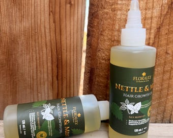 Nettle & Mint Hair Growth Oil | Rosemary Infused Scalp Oil | Hair Growth Treatment | Strengthens Hair | Reduces Shedding