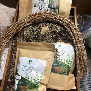 Herbal Tea Fertility Support Blend. 4 oz for woman organic and vegan image 2