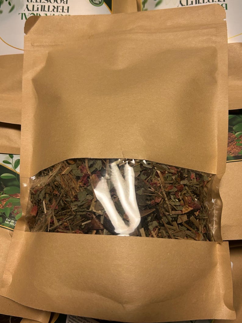 Herbal Tea Fertility Support Blend. 4 oz for woman organic and vegan image 3