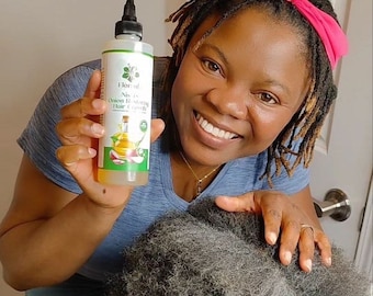 Organic Onion Hair Growth Oil: Castor, Argan, Chebe, Rosemary Oils. Natural Scalp Treatment