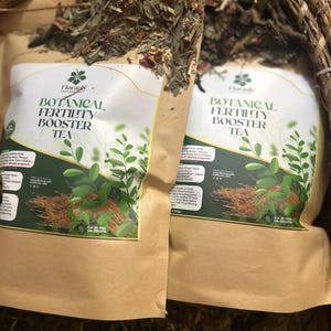 Herbal Tea Fertility Support Blend. 4 oz for woman organic and vegan image 4
