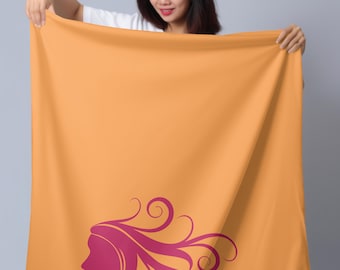 Personalized Logo Blanket: Custom Corporate Gift, Minky Fleece Throw