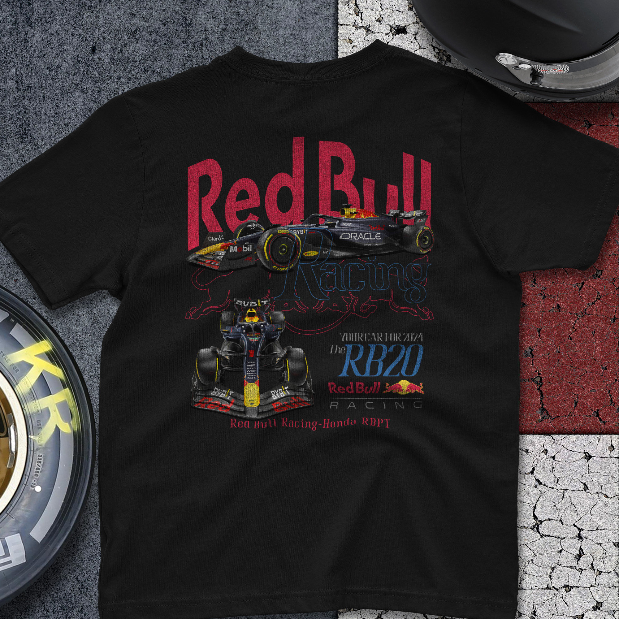 RacingRbls Red Bull Racing Unisex T Shirt RB20 F1 Tee F1 Gift Formula 1 Racing Horner Motorsport Red Bull Max Checo Graphic Tee