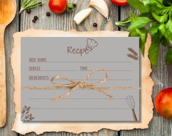 Printable Recipe Card