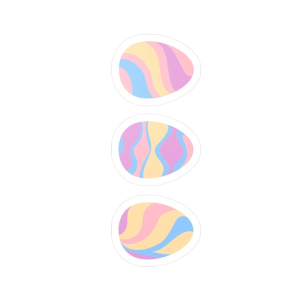 Eastern eggs multicolor stickers