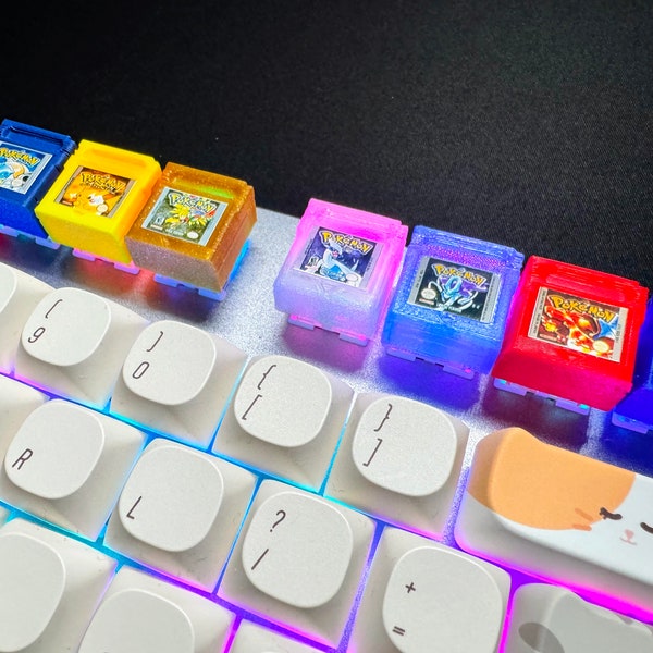 Pokemon Gameboy Cartridge Style Artisan Keycap