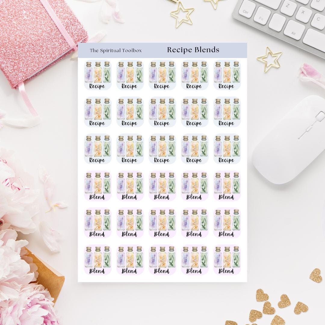 Ritual Recipe Blend Sticker Sheet A6 | Magickal Planner Journal ...