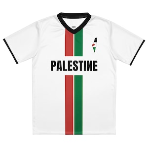 Palestine White Footbal Jersey V1