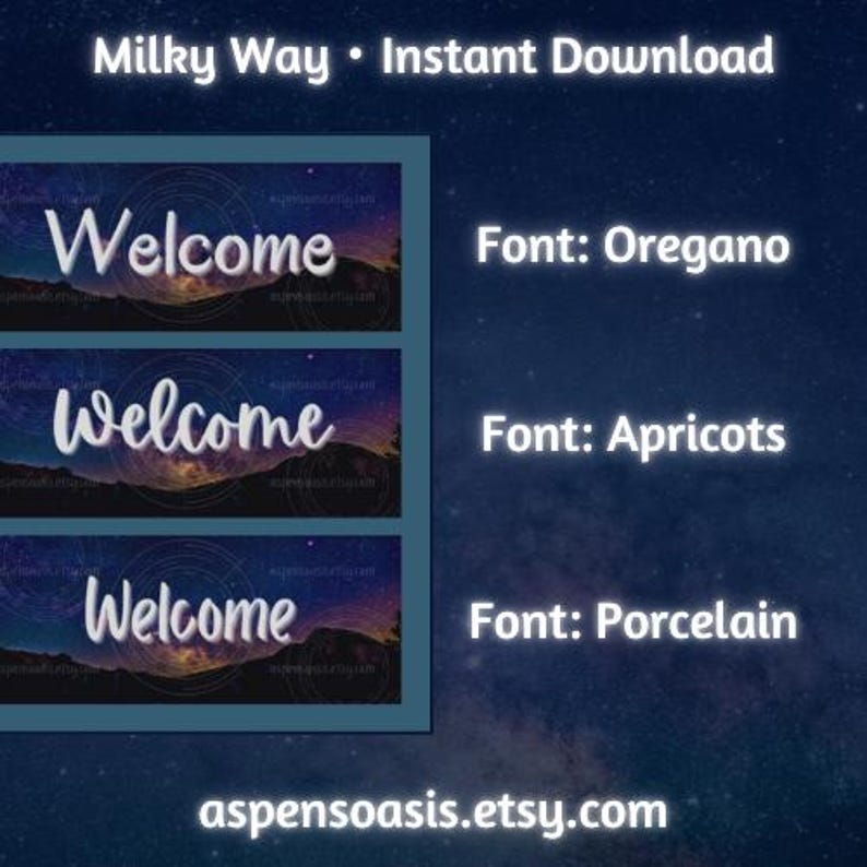 36 Discord Banners Milky Way Galaxy Blue Purple Black Goodbye