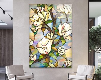 Tableau Impression Sur Verre 70x50cm - Abstraction Géométrique Minimaliste - ARTTOR