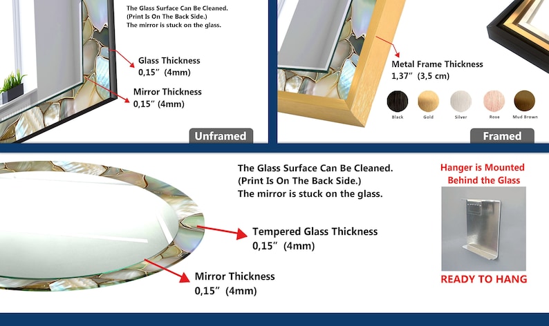 a picture of a mirror and other things
