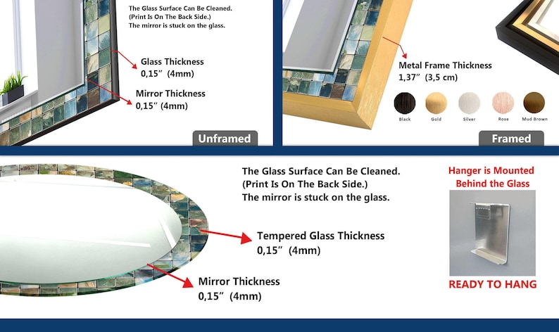 a picture of a mirror and a shelf