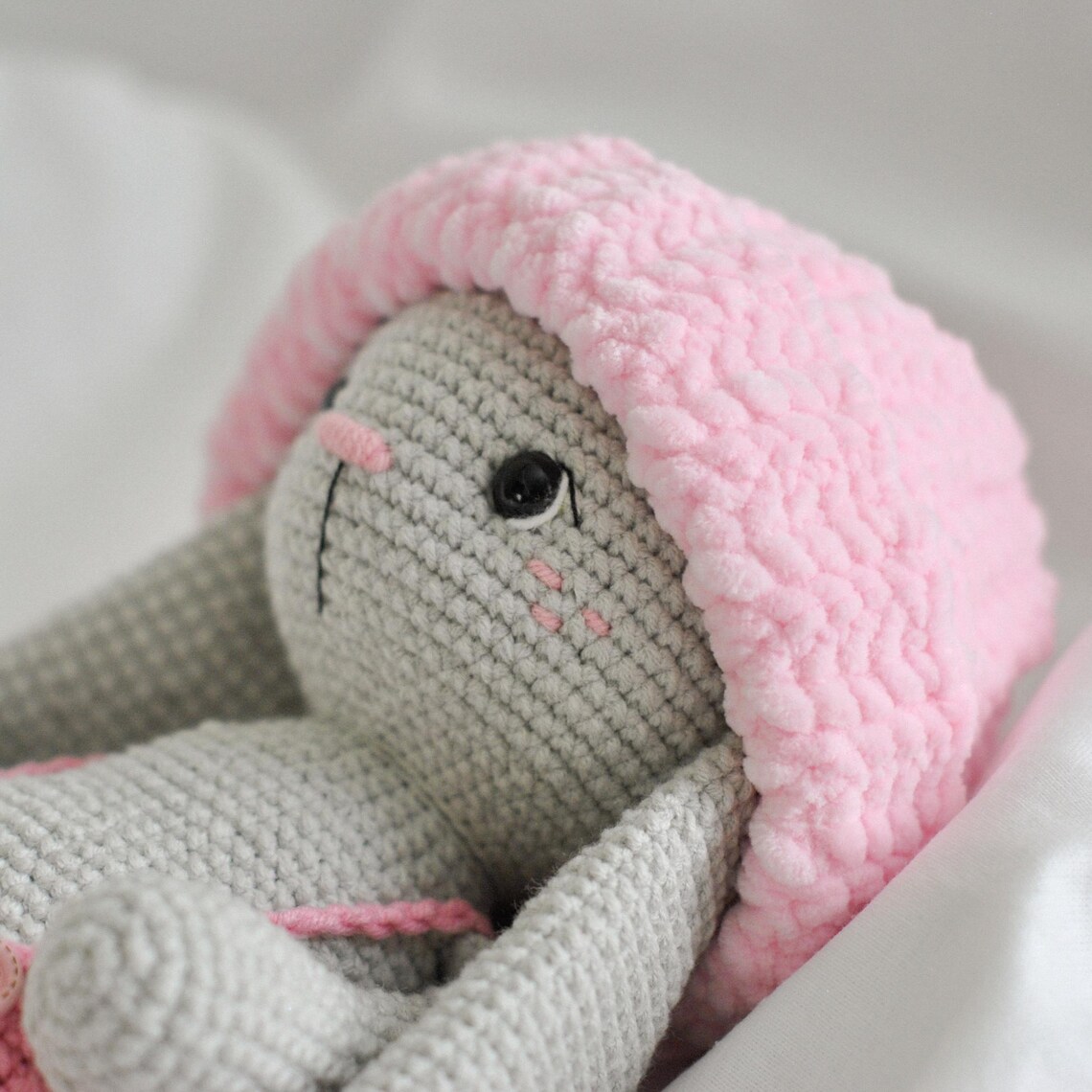 Large Bunny Crochet Pattern, Crochet Bunny With the Long Ears ...