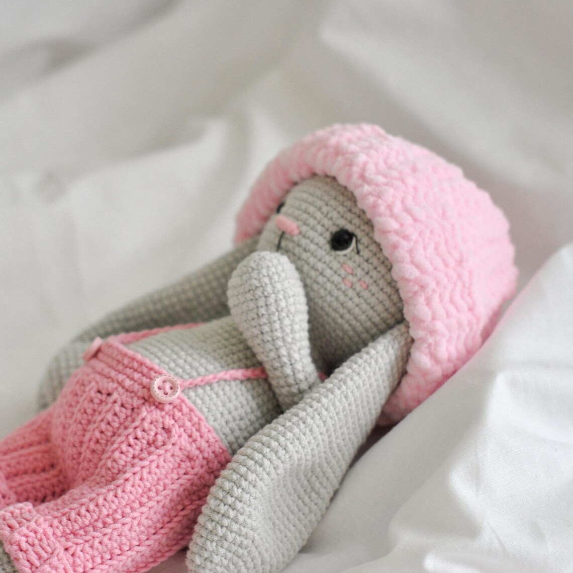 Large Bunny Crochet Pattern, Crochet Bunny With the Long Ears ...