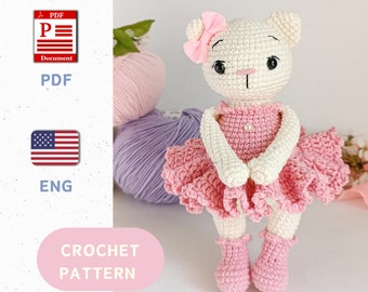 Cat Amigurumi Crochet Pattern: Bella the Kitty Toy (PDF Pattern)