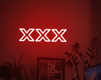 XXX Led Neon Sign, Sexy Bedroom Wall Decor, Custom Neon Sign, Adults Only Sign, Sex Neon Light, Couple Bedroom Decor, game room wall art