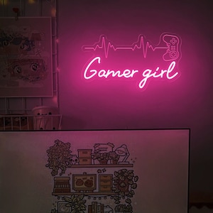 Gamer Girl Neon Sign, Led Light for Gaming Room, Personalized Gift for ...