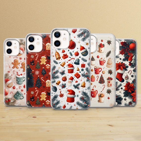 Christmas Phone Case: Holiday Design - Cover for iPhone 17, Samsung S25, Pixel 10a