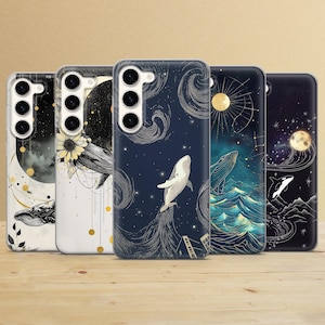 Custodia per telefono Ocean Whale, custodia per Samsung Galaxy S25Ultra, S24FE, S23, A16, A35, A56, A55, iPhone 16e, 15, 14, 13 Pixel 9a, 8A