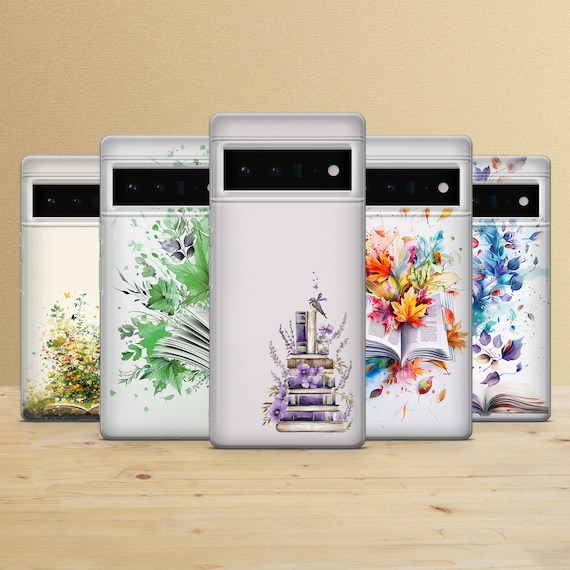 Floral Book Phone Case: Soft Gel Cover - iPhone 17 Air, Samsung S23 Ultra, Pixel 10a