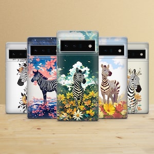 Wild Animal Phone Case Zebra Cover for Google Pixel 10, 8Pro, 8Pro, 7A, 6A, Samsung S24, S23, A15, A54, iPhone 17Pro, 15, 14, 13