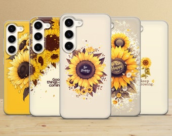 Funda para teléfono con diseño de girasoles: Funda floral veraniega para Pixel 10 Pro, Samsung S24, iPhone 17