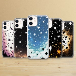 Minimalist Star Phone Case: Y2K Celestial Cover, Soft TPU Gel