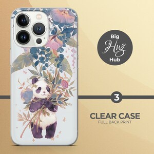 Panda-telefonskal: Mjukt gelfodral för iPhone 17, Samsung S26, Pixel 10a bild 4