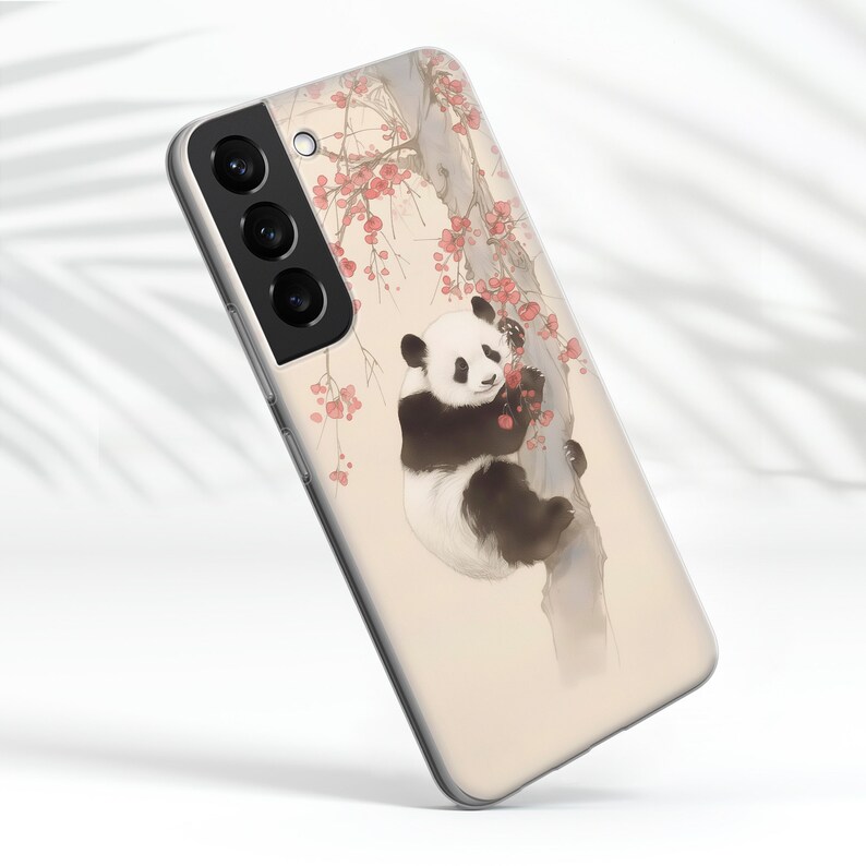 Panda-telefonskal: Mjukt gelfodral för iPhone 17, Samsung S26, Pixel 10a bild 8