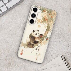 Panda-telefonskal: Mjukt gelfodral för iPhone 17, Samsung S26, Pixel 10a bild 10