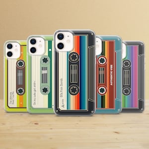 Retro Cassette Tape Phone Case: Customizable Nostalgic Design
