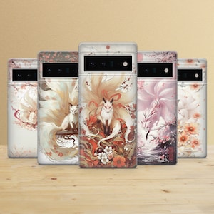 Coque de portable Nine Tail Renard mythique pour Google Pixel 9a, 8Pro, 8Pro, 7A, 6A, Samsung S25, S24, A15, A55, A54, A35, iPhone 16Pro, 15, 13