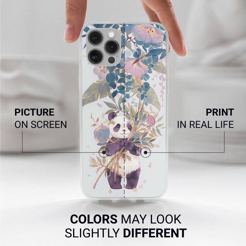 Panda-telefonskal: Mjukt gelfodral för iPhone 17, Samsung S26, Pixel 10a bild 7